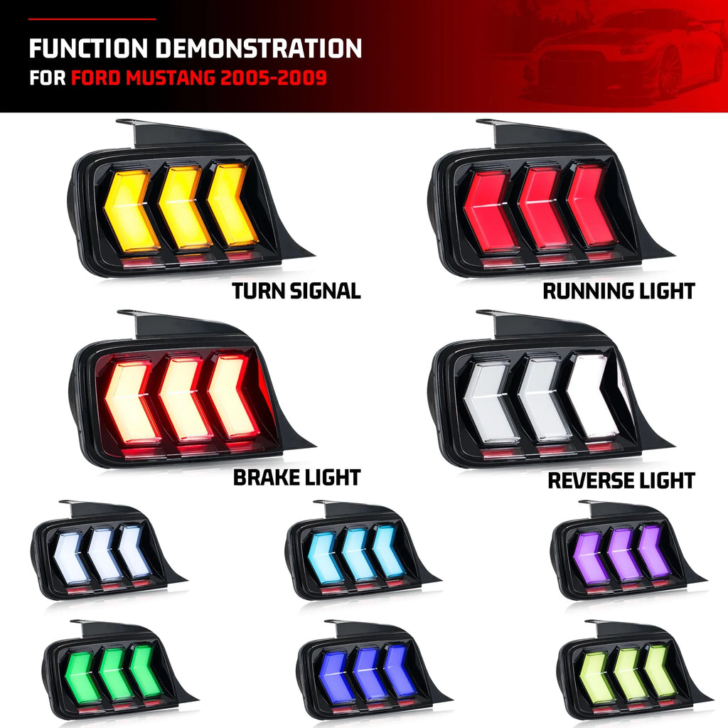 S197 RGBW S650 Style Taillights (05-09)